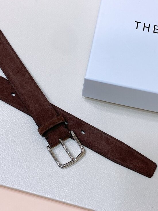 The Row Brown Suede Belt main image 6
